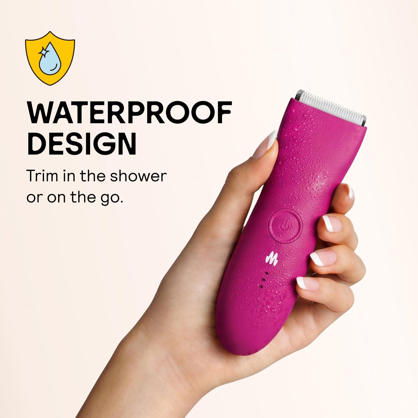 MERIDIAN The Trimmer Original | Body Hair Trimmer for Men & Women | Sage | Rechargeable and Waterproof Shaver for Pubic Area, Chest, Back, Underarms and Bikini Line, with 2 Guide Combs Included