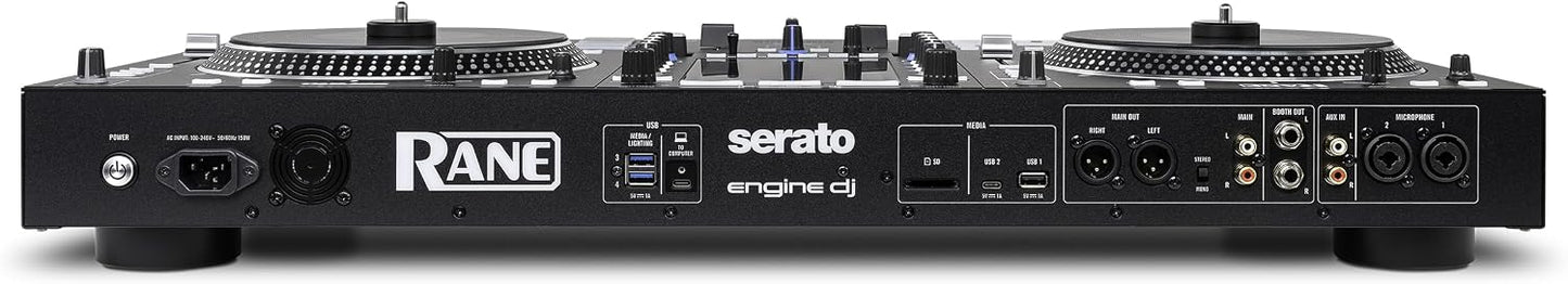 RANE SYSTEM ONE All-in-One Standalone Motorized DJ Controller with Engine DJ OS, Seamless Mixing on 2 Decks, Stems FX, Serato DJ Pro, XLR Outputs