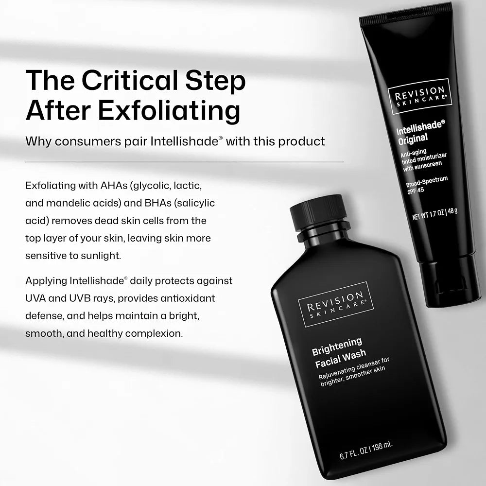 Revision Skincare Brightening Facial Wash: Exfoliating Vitamin C & E Face Cleanser