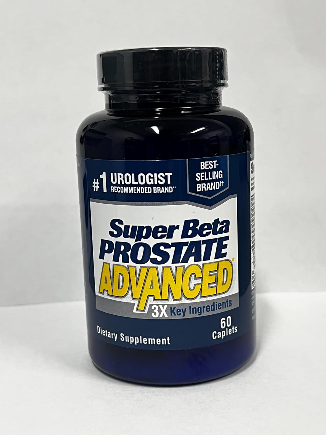 SUPER BETA PROSTATE Advanced Prostate Supplement for Men – Reduce Bathroom Trips, Promote Sleep, Support Urinary Health & Bladder Emptying. Beta Sitosterol not Saw Palmetto. (60 Caplets, 1-Bottle)