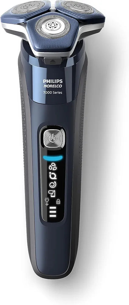 Philips Norelco Shaver 7800 Rechargeable Wet & Dry Electric Shaver with SenseIQ, Quick Clean Pod, Charging Stand, Travel Case, and Pop-up Trimmer (S7885/85)