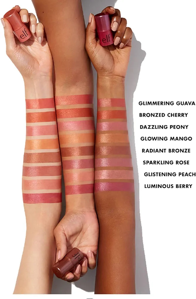 e.l.f. Monochromatic Multi Stick - Sparkling Rose, Creamy Lightweight Versatile Makeup Stick, 0.17 Oz