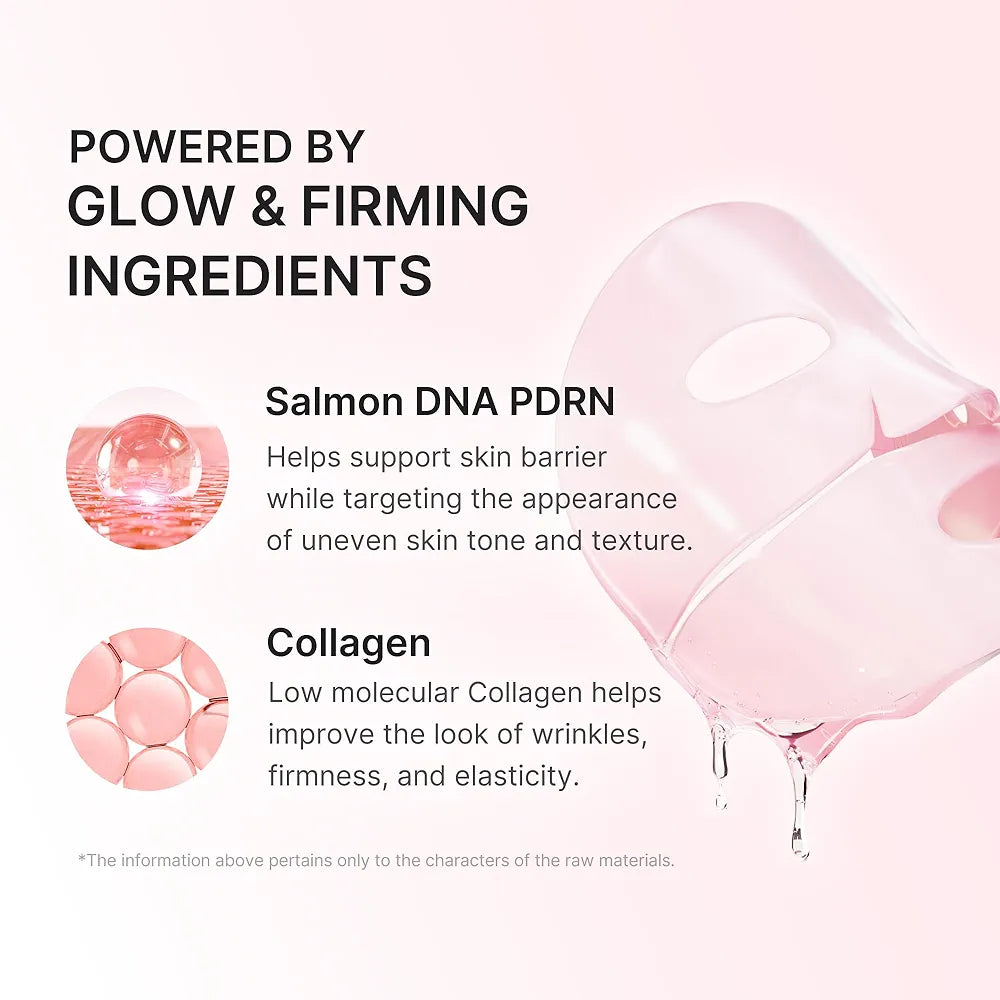 medicube Jelly Gel Mask with Salmon DNA PDRN Pink Collagen | Overnight Face Mask for Glass Glow Skin | Elasticity, Hydrating, Firming and Moisturizing | Korean Skincare, 28g x 4ea