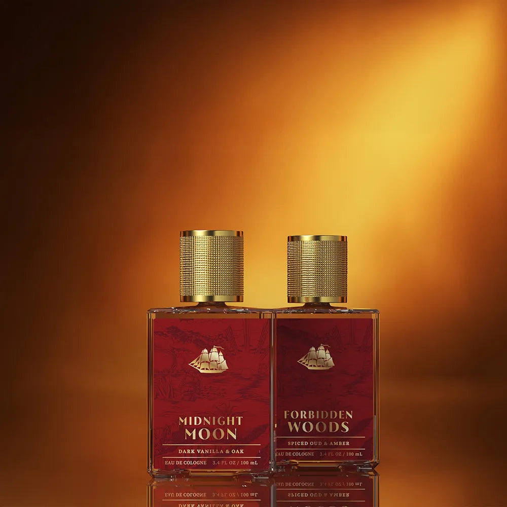 Old Spice Forbidden Woods Eau de Cologne for Men, Spiced Oud & Amber Scent, 3.4 fl oz