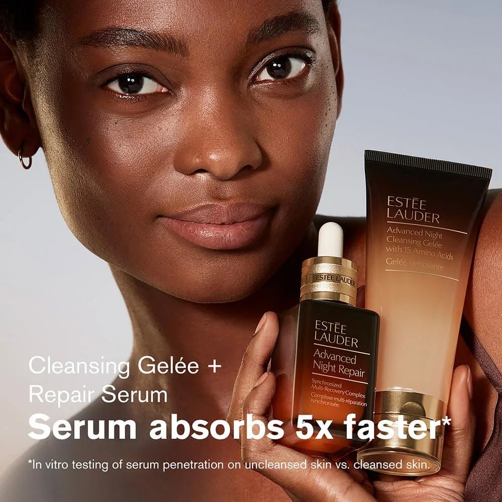 Estée Lauder Get Ready Routine 4-Piece Skincare Gift Set | Cleanse + Repair + Moisturize | Includes Cleanser 1 Fl Oz, Eye Cream 0.17 Fl Oz, Face Serum 0.5 Fl Oz & Moisturizer 0.24 Ounce