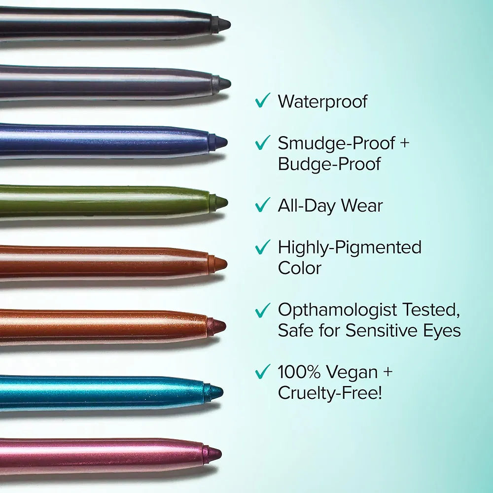 Thrive Causemetics Infinity Waterproof Eyeliner Pencil - Long-Lasting, Smudge-Proof Formula with Built-in Sharpener and Smudge Tip