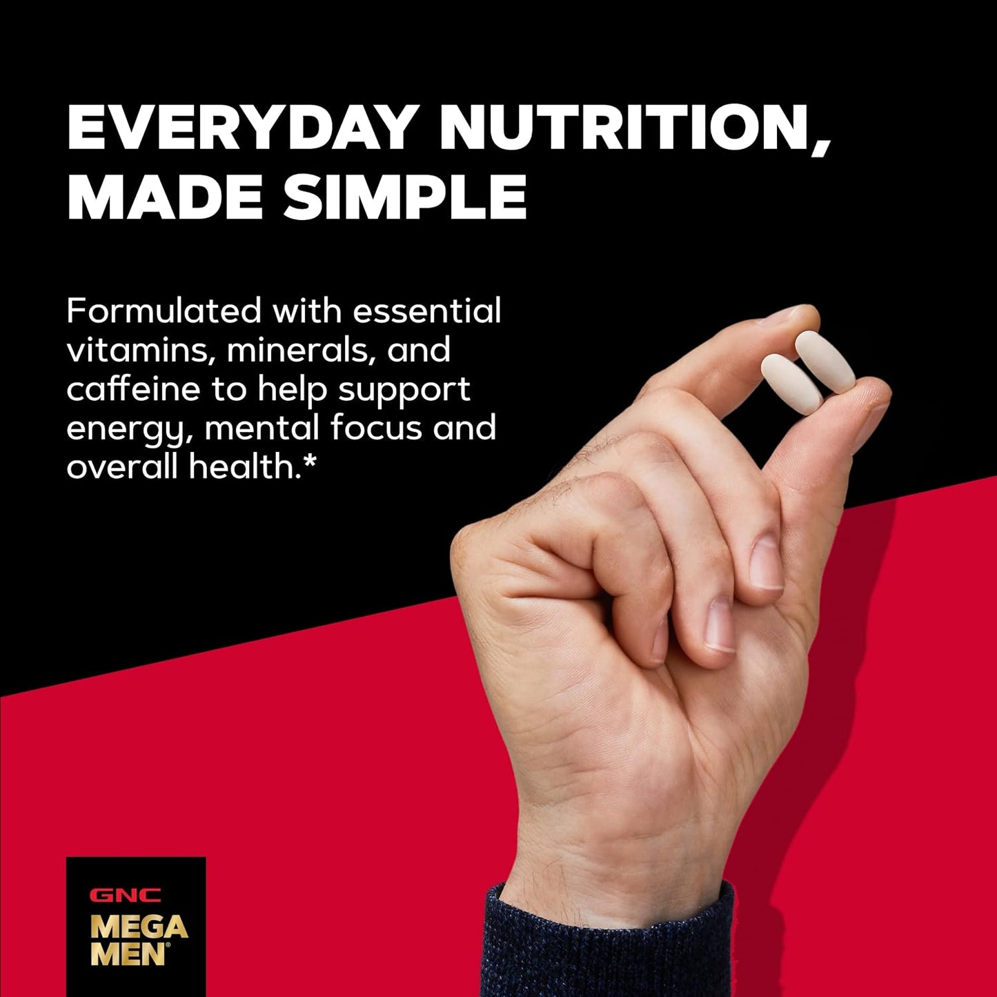 GNC Mega Men Energy & Metabolism Multivitamin for Men | Antioxidants and Increased Calorie Burning | 180 Count