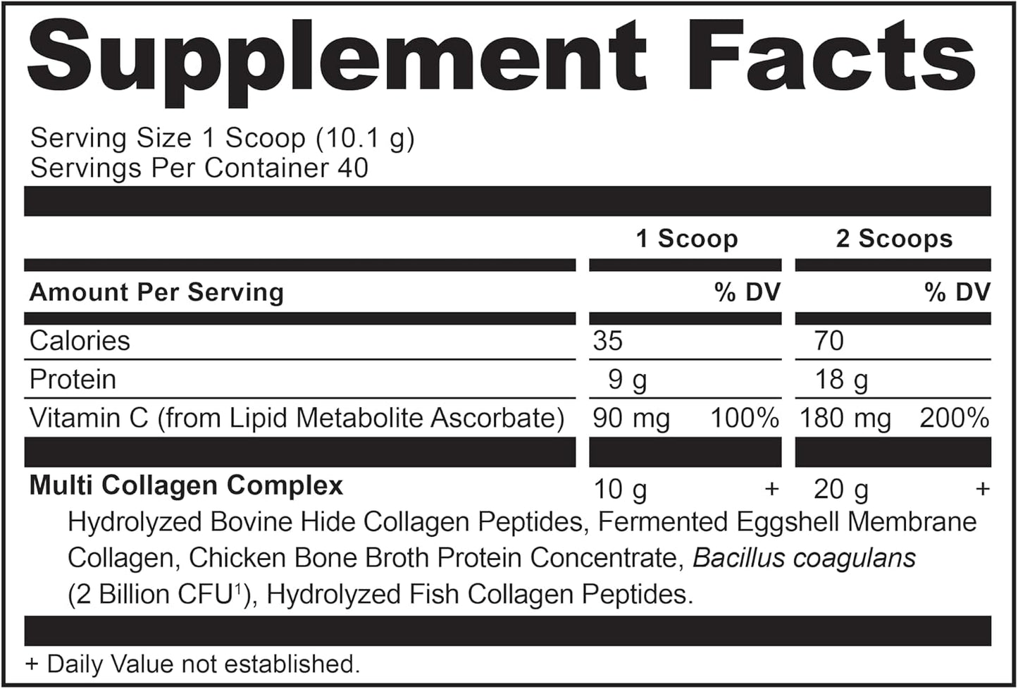 Ancient Nutrition Collagen Peptides Powder, Multi Collagen Protein, Women & Men, Vitamin C, Probiotics, Hydrolyzed Collagen, Supports Skin, Joints, Gut Health, Unflavored (40 Servings)