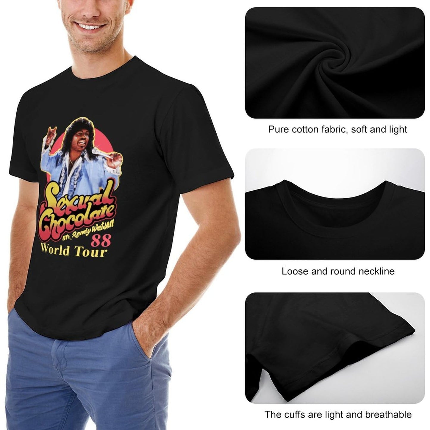 Men 80s Movie Cotton Shirt