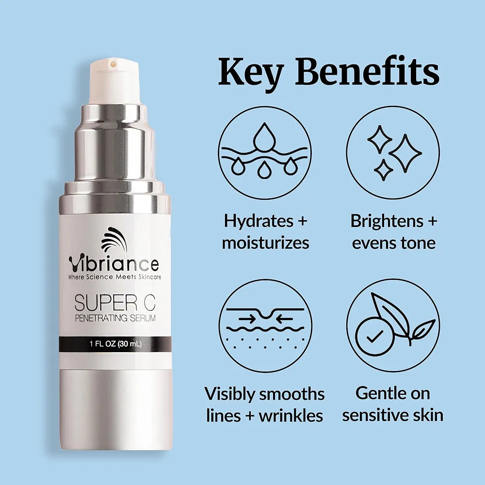 Vibriance Super C Serum: All-in-One Vitamin C Anti-Aging Treatment for Mature Skin, 1 fl oz