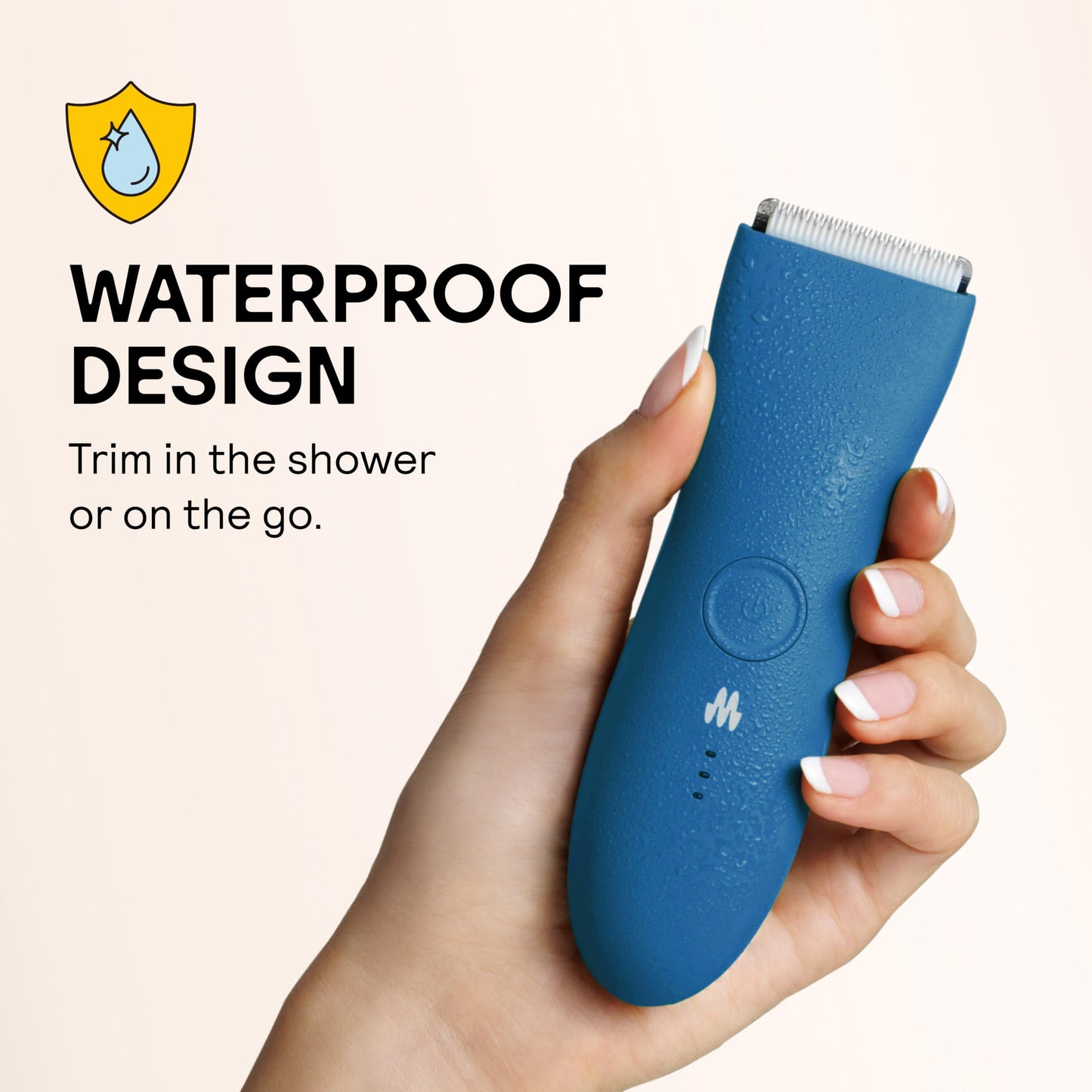 MERIDIAN The Trimmer Original | Body Hair Trimmer for Men & Women | Sage | Rechargeable and Waterproof Shaver for Pubic Area, Chest, Back, Underarms and Bikini Line, with 2 Guide Combs Included