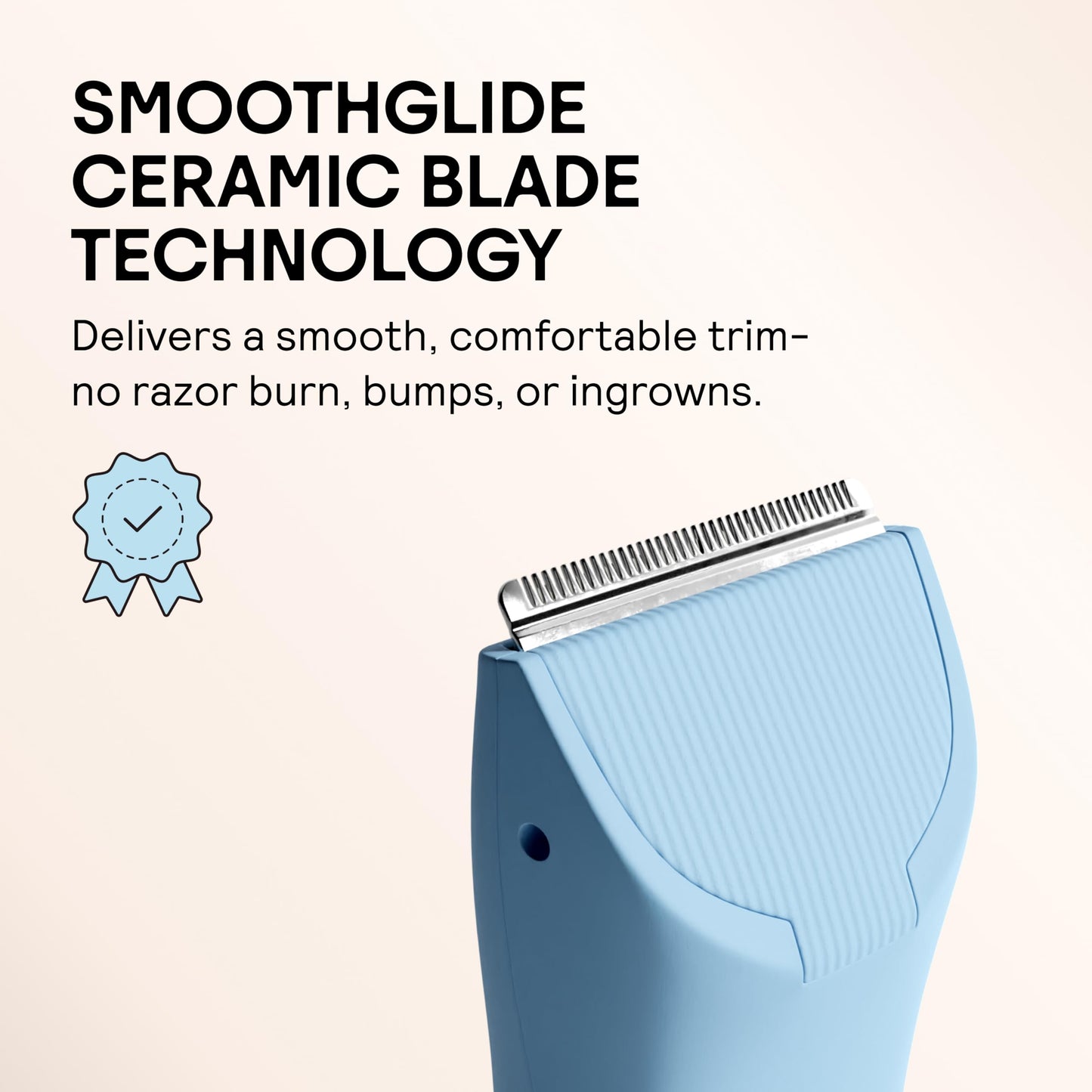 MERIDIAN The Trimmer Original | Body Hair Trimmer for Men & Women | Sage | Rechargeable and Waterproof Shaver for Pubic Area, Chest, Back, Underarms and Bikini Line, with 2 Guide Combs Included