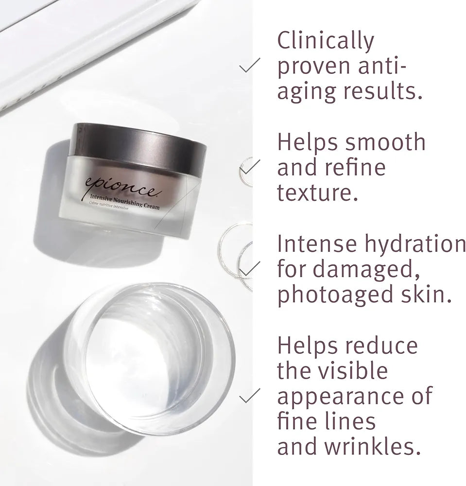 Epionce Intensive Nourishing Cream – Rich Anti-Aging Moisturizer for Face, Neck & Décolletage | Ceramides, Glycerin & Squalene | Targets Fine Lines, Dark Spots & Dryness | Dermatologist Skincare