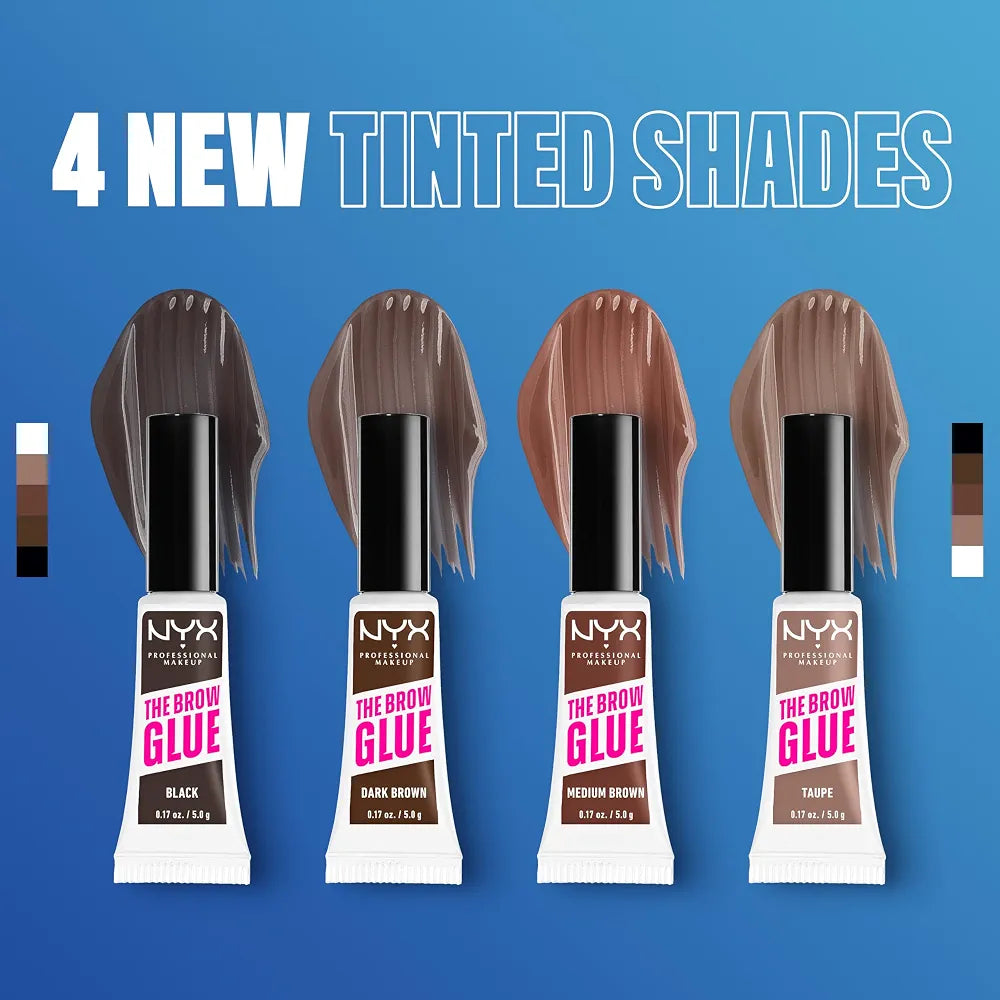 NYX Professional Makeup The Brow Glue, Extreme Hold Eyebrow Styling Gel - Clear