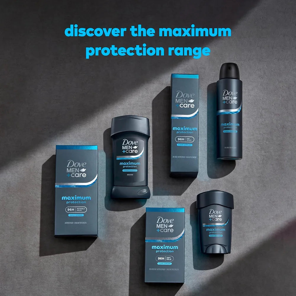 Dove Men+Care Clinical Protection Antiperspirant Stick Clean Comfort End Sweat Hacks 96-Hour Protection 1.7 oz