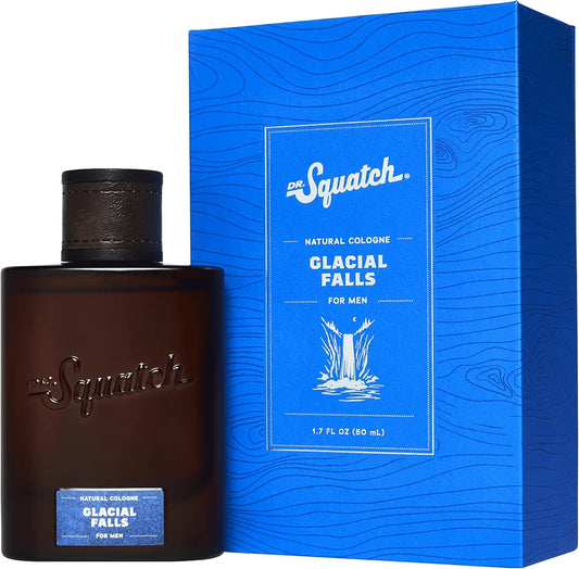 Dr. Squatch Glacial Falls Natural Cologne for Men with Scent-Lock Technology and Sustainably-Sourced Ingredients