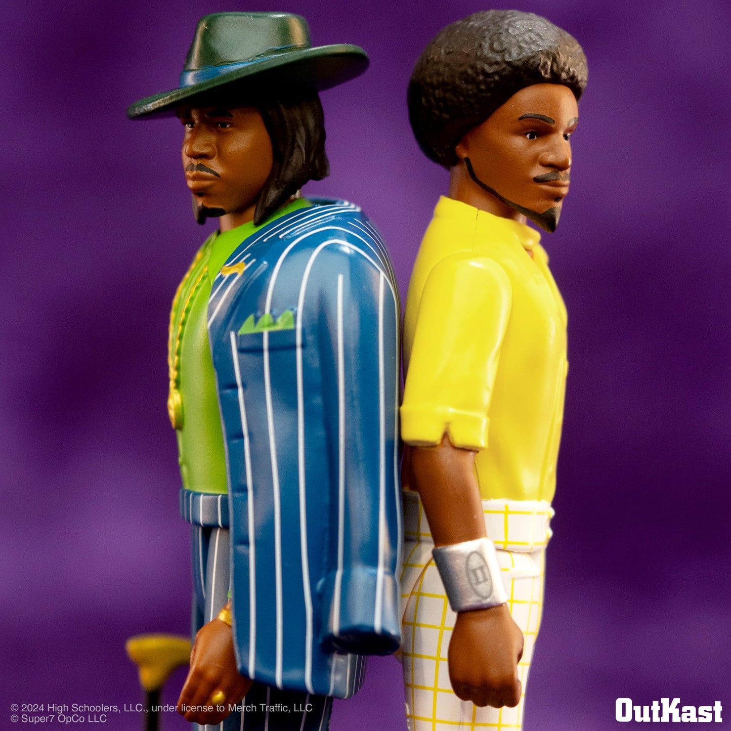 Super7 Outkast Big Boi and André 3000 (ATLiens) - 3.75" Outkast Action Figure with Accessories Hip Hop Collectibles and Retro Toys