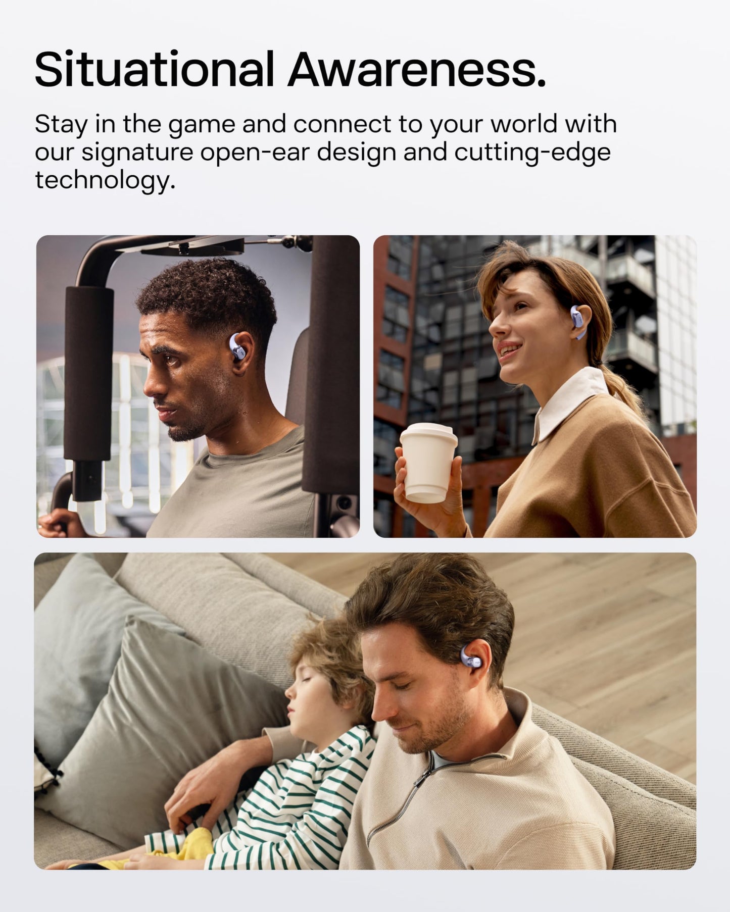 SHOKZ OpenFit 2+ Open-Ear Earbuds, Black, Dolby Audio,Wireless Charging | Soft Ear Hooks； IP55 Water-Resistant; USB-C Fast Charging；48H Playtime; Gym/outdoor/home use