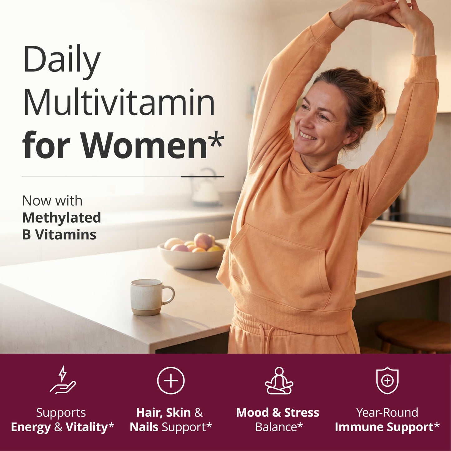 Vimerson Health Multivitamin for Men: Methylated B Vitamins, Chelated Minerals and Bioavailable D3 for Focus and Energy Support – Daily Mens Multivitamins and Multiminerals – 60 Capsules