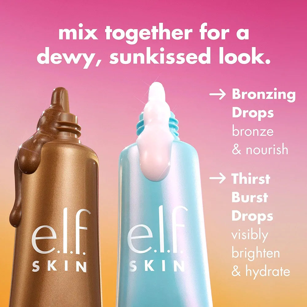 e.l.f. SKIN Holy Hydration! Thirst Burst & Bronzing Drops Skincare Duo Set