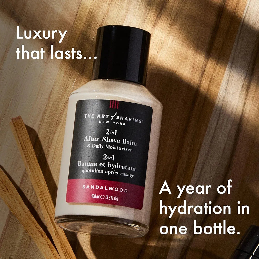 The Art of Shaving Sandalwood Essential Oil After-Shave Balm for Sensitive Skin
