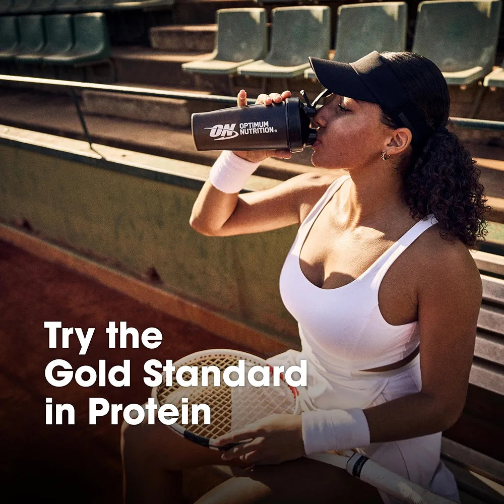 Optimum Nutrition Gold Standard 100% Whey Protein Powder, Vanilla Ice Cream, 2 Pound 
