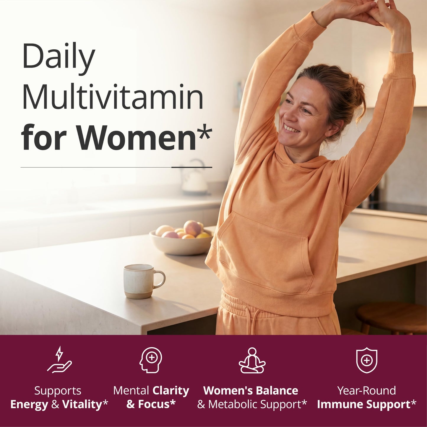 Vimerson Health Multivitamin for Men: Methylated B Vitamins, Chelated Minerals and Bioavailable D3 for Focus and Energy Support – Daily Mens Multivitamins and Multiminerals – 60 Capsules