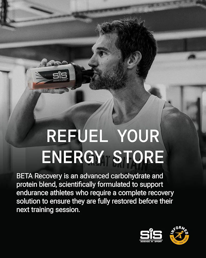 Science in Sport BETA Recovery - Dual-Source Carbohydrate Blend for High-Intensity Exercise - 30g Whey Protein Powder - Muscle Refuel - Sports Nutrition - Chocolate Flavor - 52 Oz