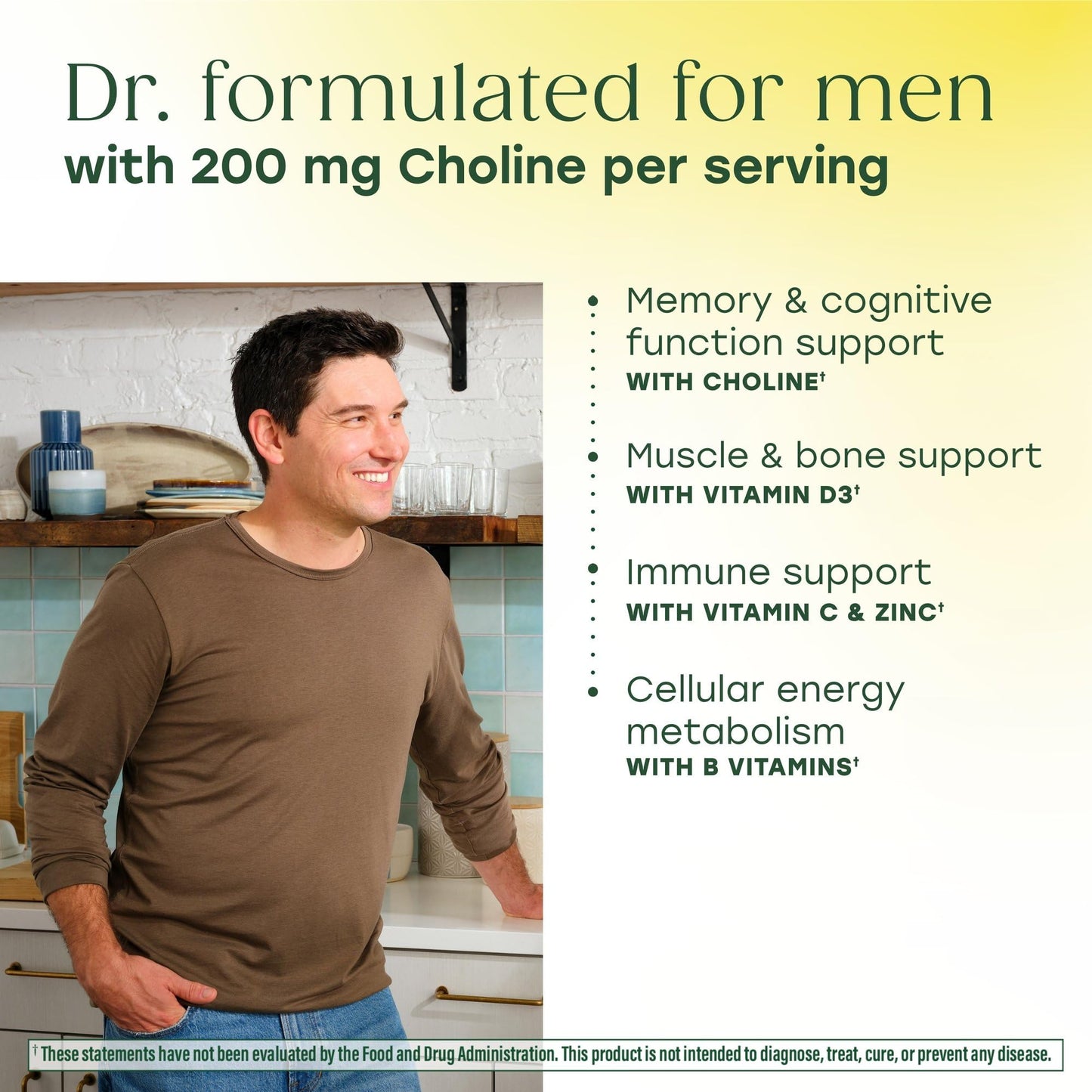 MegaFood Men's Advanced Multivitamin for Men - Doctor -Formulated - Choline, Vitamin B12, Vitamin D, Vitamin C & Zinc - Brain Health & Immune Support - Non-GMO - Vegetarian - 120 Tabs (60 Servings)