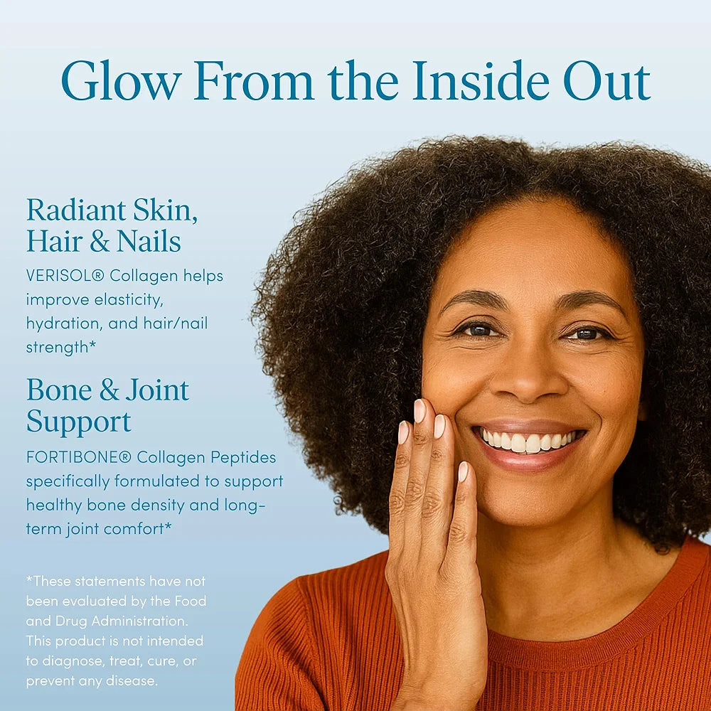 The 'Pause Life Skin & Bone, Verisol & Fortibone Collagen Peptides, Powder Formula with Hyaluronic Acid and Vitamin C, Gluten Free Supplement, Skin, Nails & Hair Support, Unflavored, Easy to Mix 12 OZ