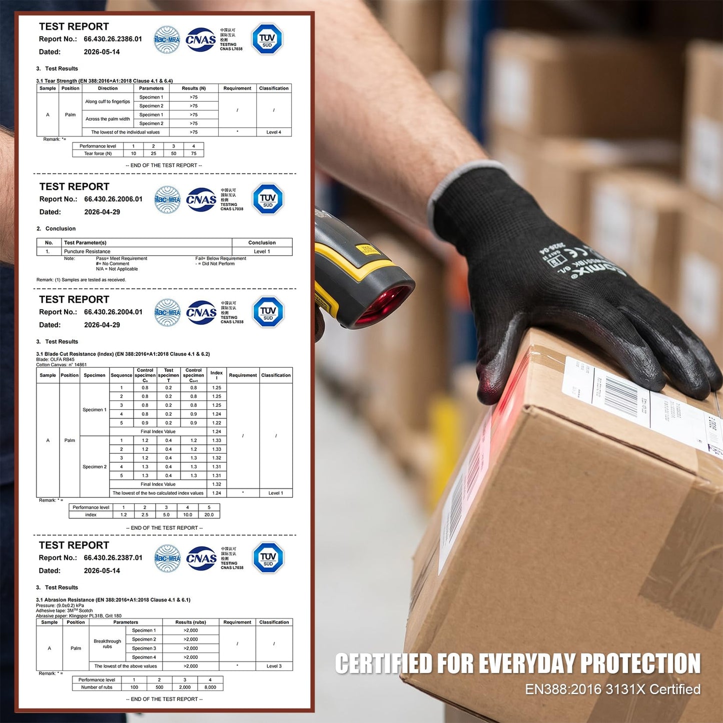 Comix PU Coated Work Gloves 12 Pairs, Light Grip for Warehouse | High-Dexterity Safety Gloves. Breathable 13-Gauge Liner. Ideal For Material Handling, Logistics, Assembly & Maintenance