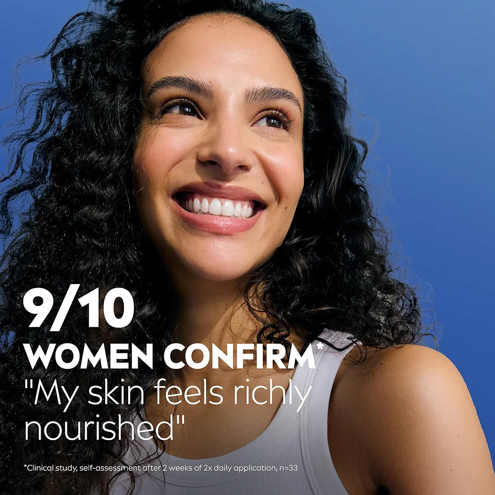 NIVEA Cocoa Butter Body Lotion for Dry Skin with Hyaluronic Acid and Deep Nourishing Serum, 72-Hour Moisturizing Formula, 16.9 Fl Oz Pump Bottle