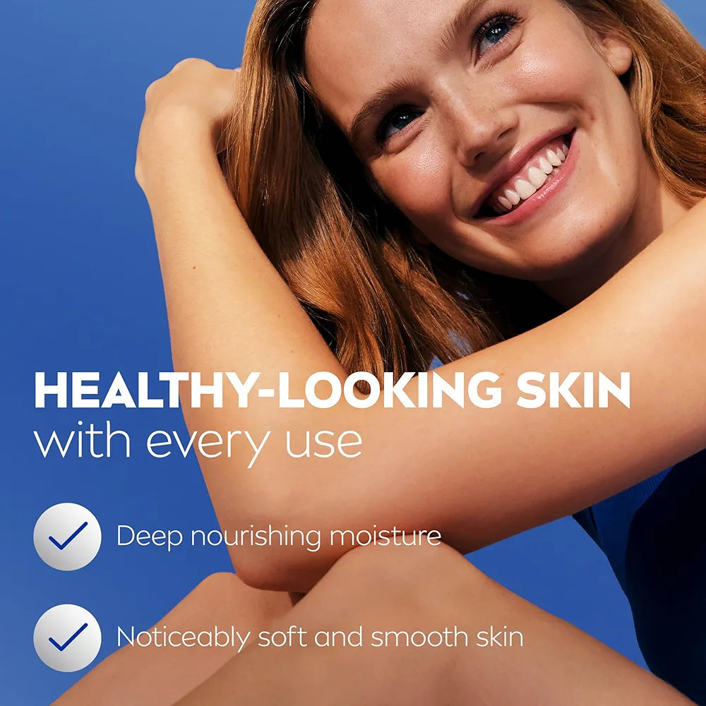 NIVEA Essentially Enriched Body Lotion for Very Dry Skin, 72-Hour Deep Nourishing Moisturizer with Hyaluronic Acid & Almond Oil, 16.9 Fl Oz Pump Bottle, 2-Pack