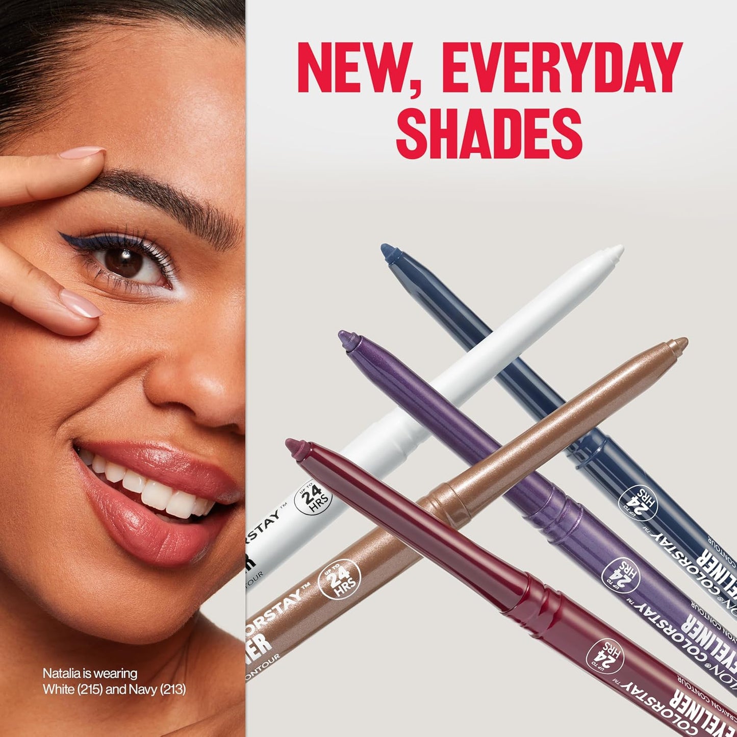 Revlon ColorStay Pencil Waterproof Eyeliner, Smudge-Proof, Eye Makeup with Built-In Sharpener, Long-Lasting, Matte Finish, 202 Black Brown, 0.01 oz | Waterproof pencil eyeliner with built-in sharpener. Smudge-proof, long-lasting, intense matte color.
