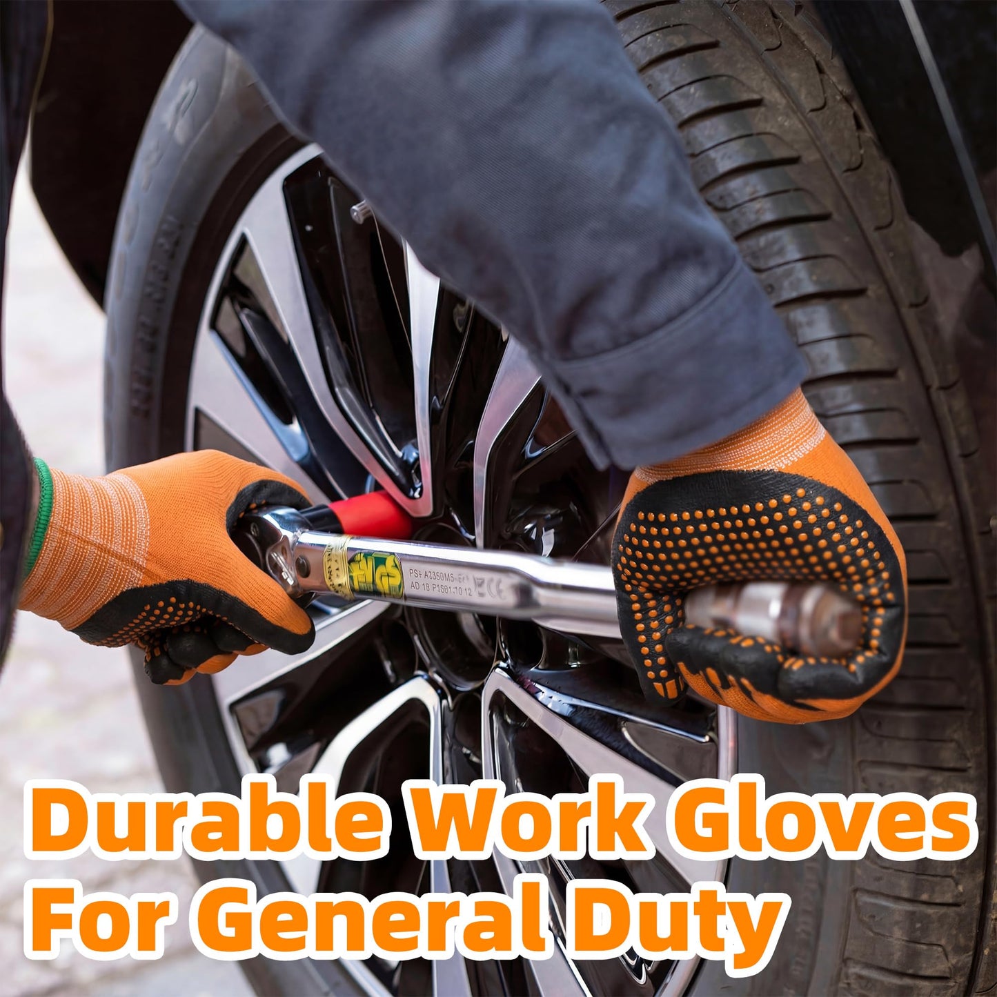 Schwer 3/6/12 Pairs Safety Work Gloves, MicroDot Abrasion & Grip, LT5619, L | Certified to Level 6 Abrasion, Strong Grip, Microfoam Nitrile Coated, Touchscreen, 3D-Comfort, A1 Cut Resistant, Gardening