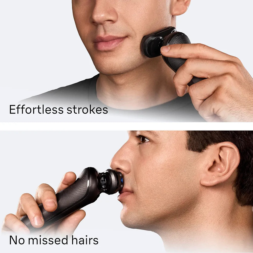 Braun Series 5 Electric Shaver for Men, Wet & Dry Foil Razor with Precision Trimmer, Body Groomer, Charging Stand, and Travel Case - Black 5155cs