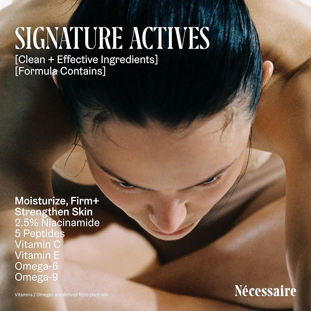 Nécessaire The Body Lotion Olibanum: Multi-Peptide Firming Moisturizer with 2.5% Niacinamide, 15.2oz
