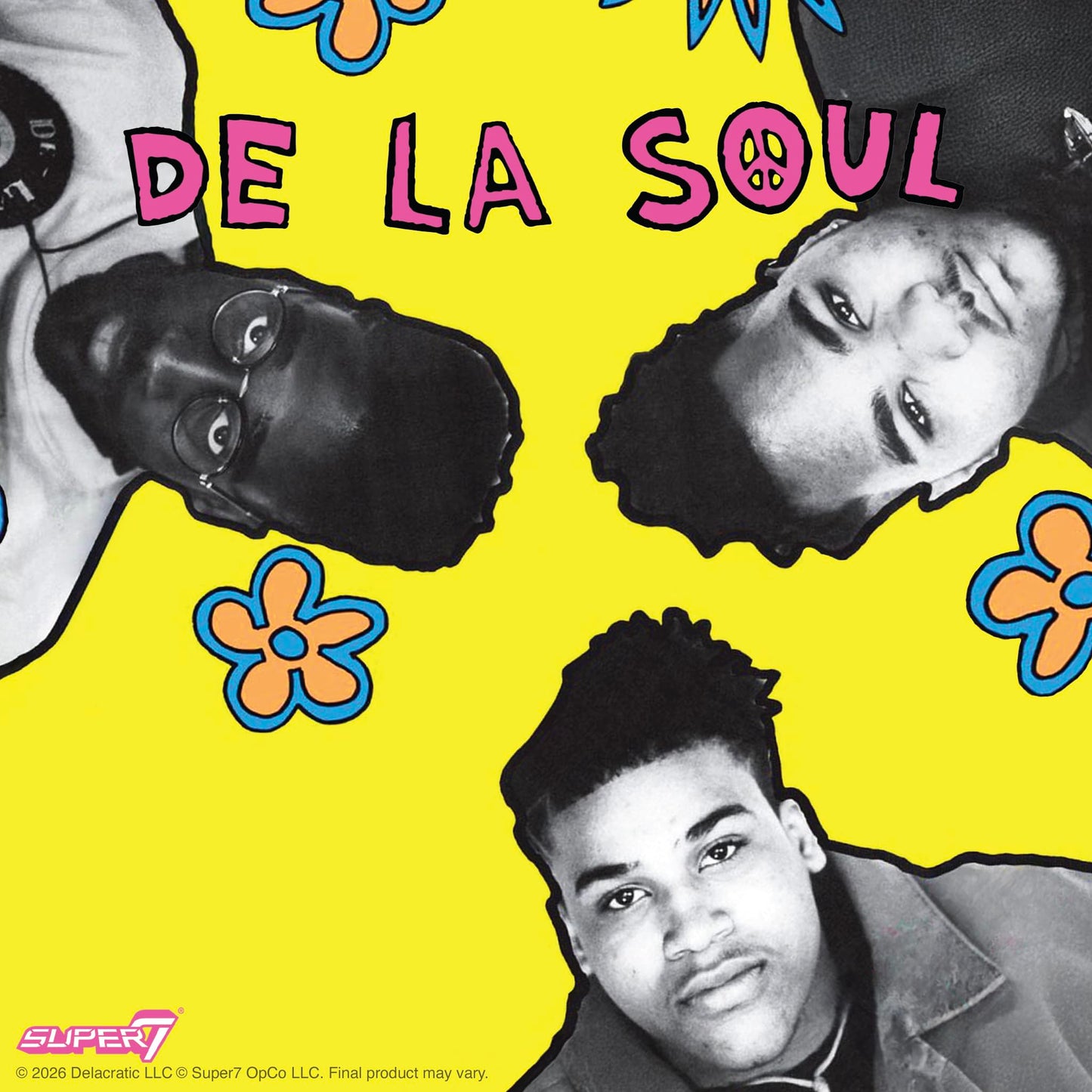 Super7 Reaction Figure De La Soul David Trugoy the Dove Jolicoeur (Me, Myself & I) - 3.75" De La Soul Action Figure with Accessory - Hip Hop Collectibles and Retro Toys