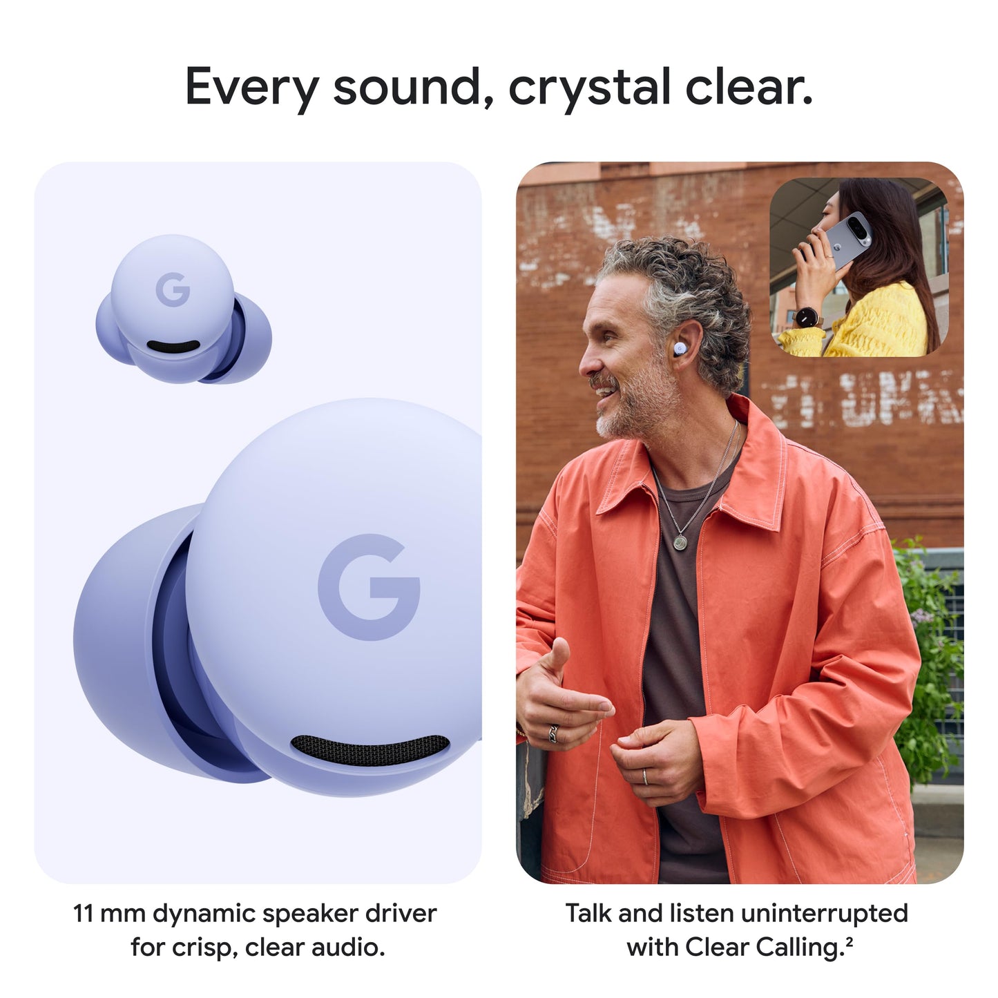 Google Pixel Buds 2a - Wireless Bluetooth Earbuds - Hazel | Active Noise Cancellation, transparency mode, comfortable fit, 20-hour battery, water resistant, help from Gemini