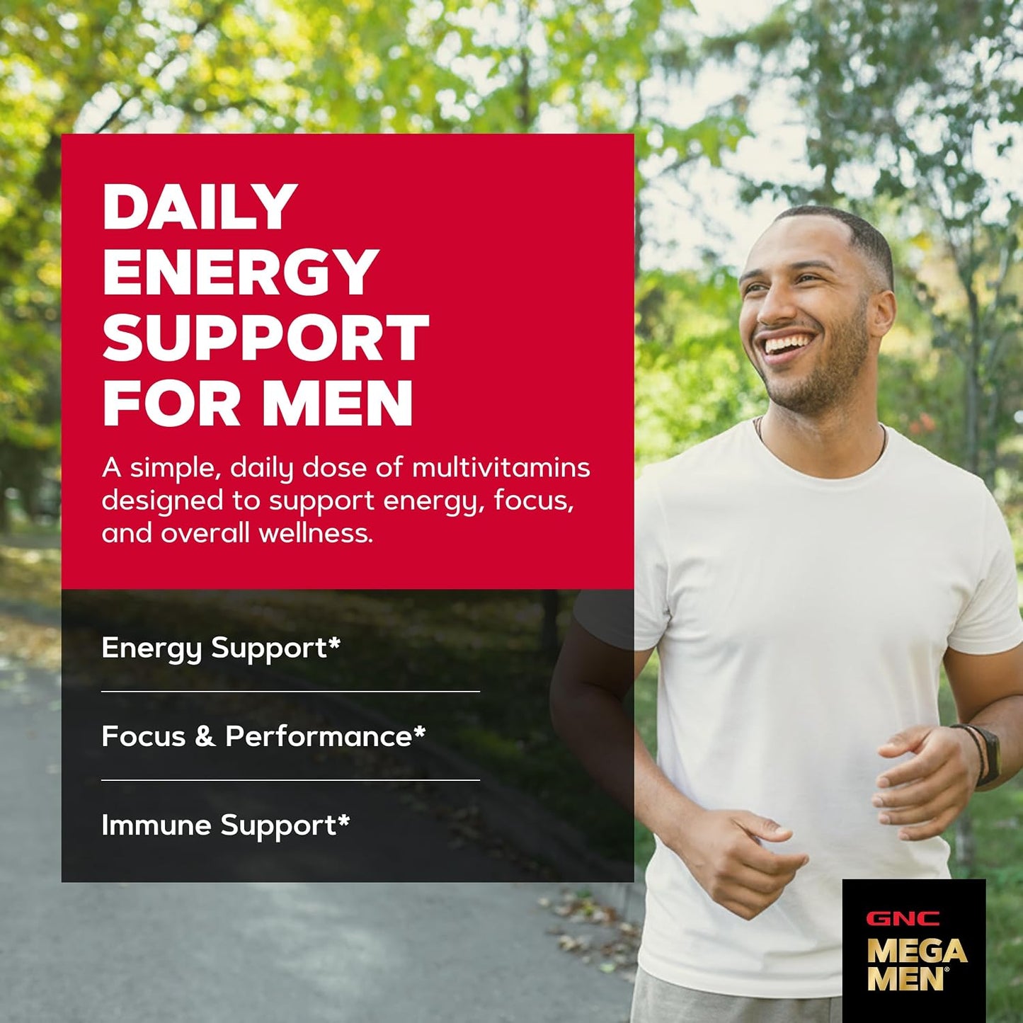GNC Mega Men Energy & Metabolism Multivitamin for Men | Antioxidants and Increased Calorie Burning | 180 Count