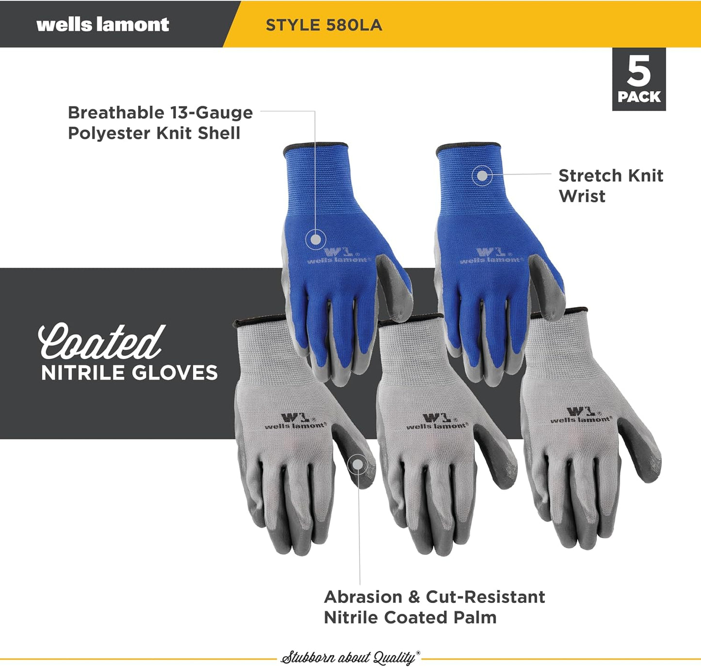 Wells Lamont Nitrile Work Gloves