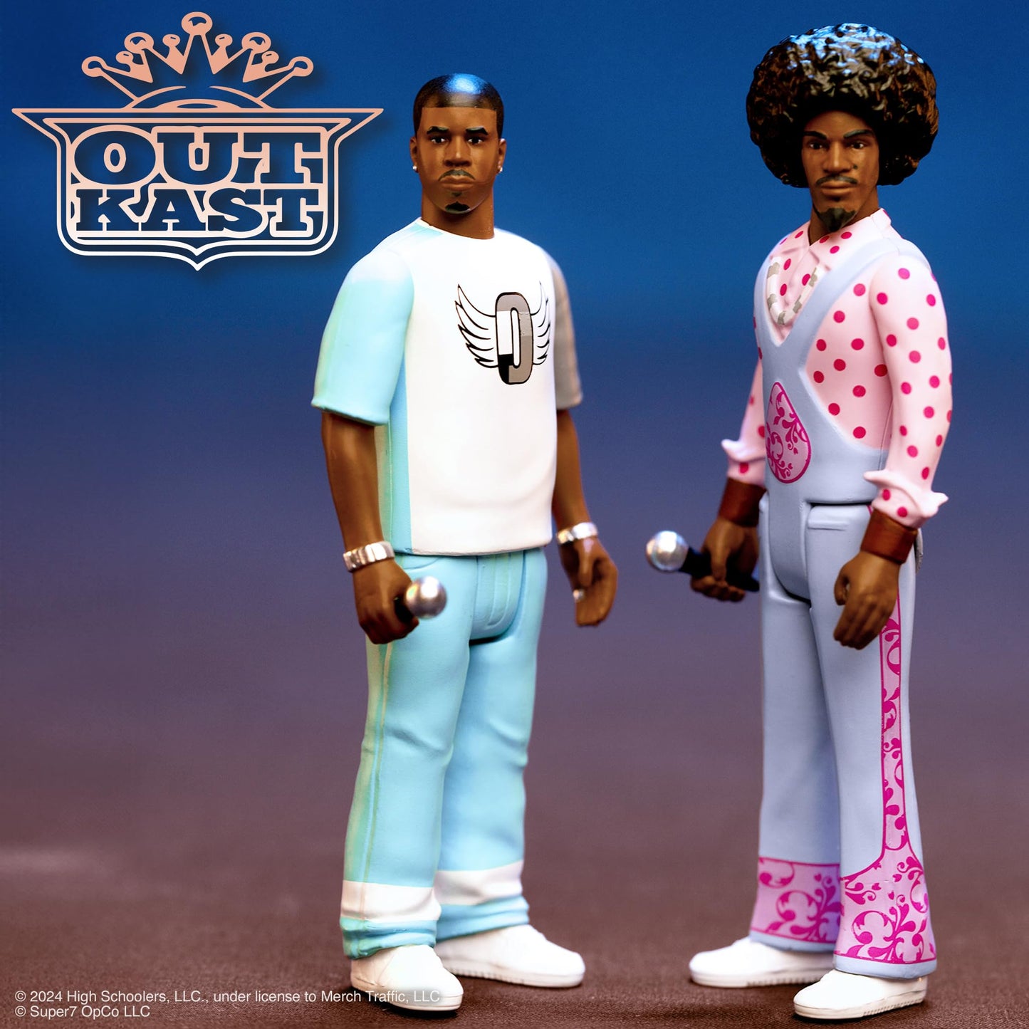 Super7 Outkast Big Boi and André 3000 (ATLiens) - 3.75" Outkast Action Figure with Accessories Hip Hop Collectibles and Retro Toys