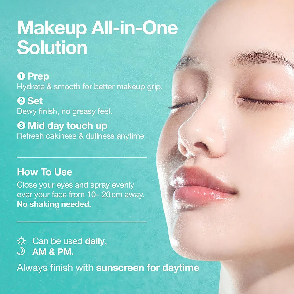 Anua PDRN Collagen Glow Facial Serum Spray - Hydrating Face Mist with Hyaluronic Acid for Dewy Glass Skin Finish, 3.38 fl oz