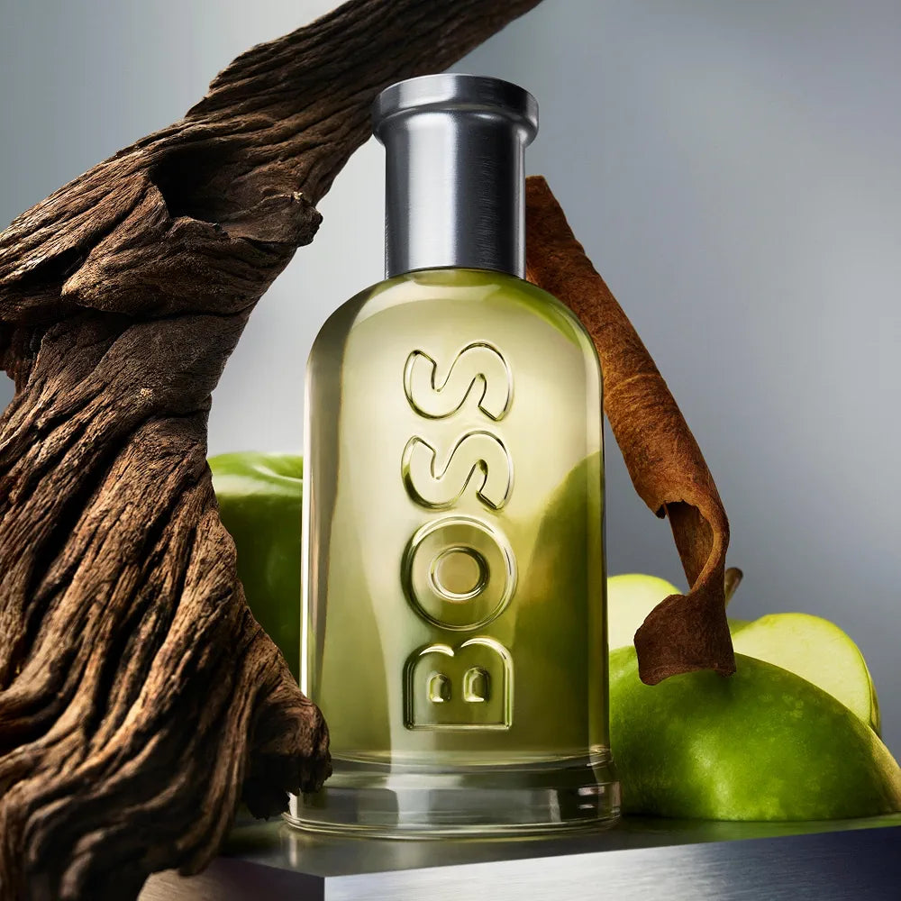 Hugo Boss Bottled Eau de Toilette for Men - Woody Fragrance with Apple, Cinnamon, and Sandalwood Notes
