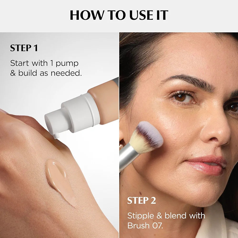 IT Cosmetics CC+ Cream Full Coverage Foundation with SPF 50+, Color Correcting Serum, and Anti-Aging Benefits