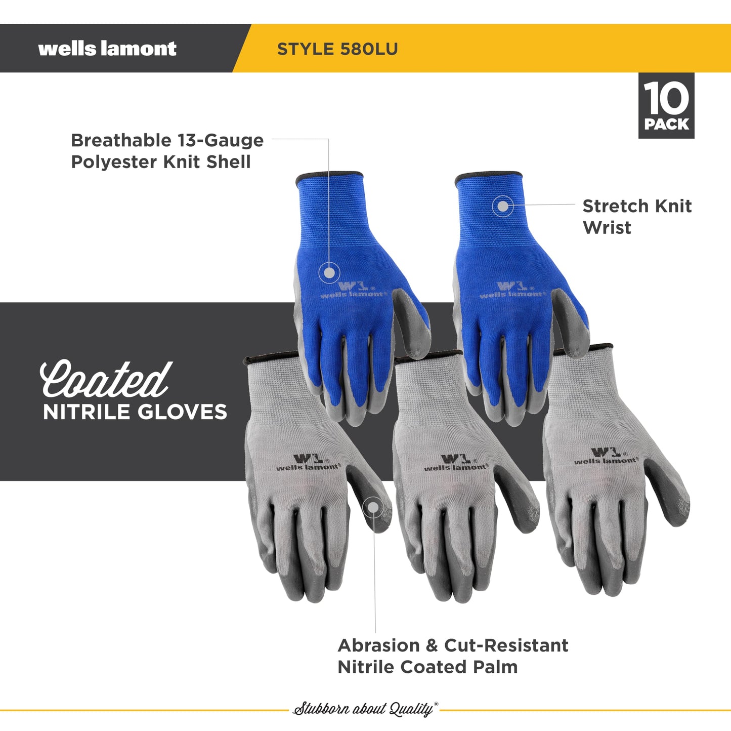 Wells Lamont Nitrile Work Gloves