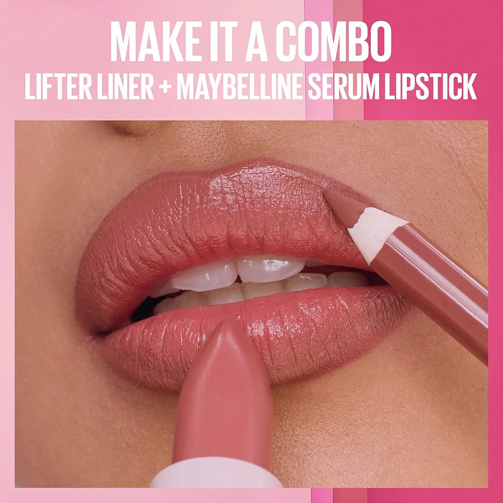 Maybelline Lifter Plump Hydrating Serum Lipstick with Hyaluronic Acid and Chili Pepper, Wild Card