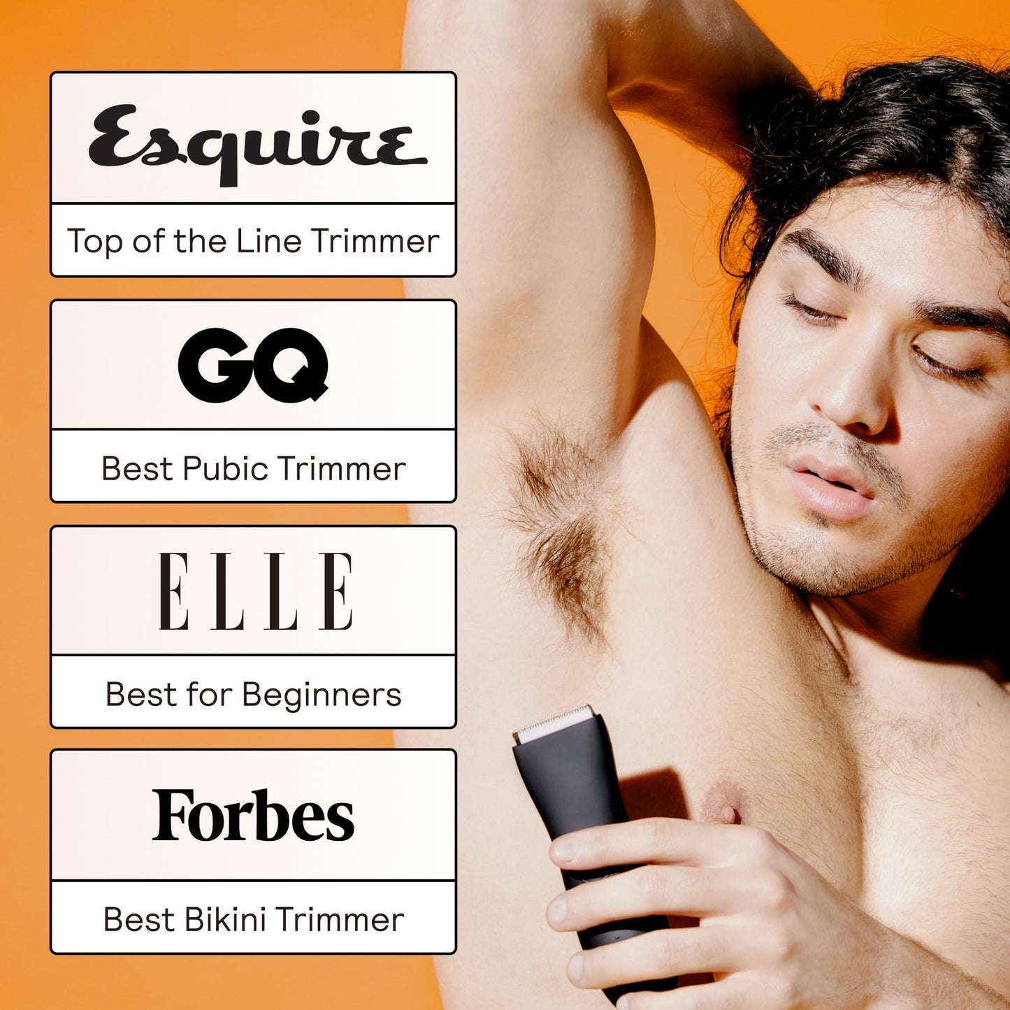 MERIDIAN The Trimmer Original | Body Hair Trimmer for Men & Women | Sage | Rechargeable and Waterproof Shaver for Pubic Area, Chest, Back, Underarms and Bikini Line, with 2 Guide Combs Included