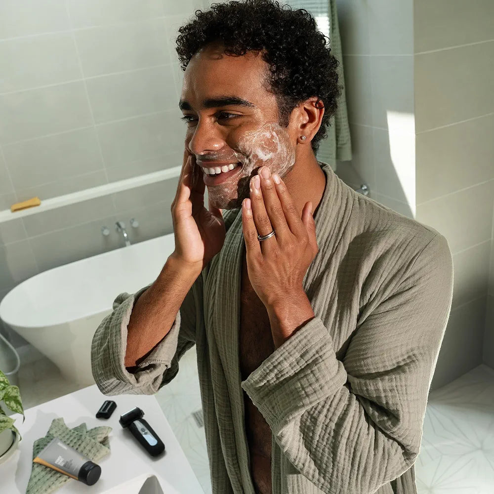 MANSCAPED The Plow 2.0 Safety Razor and Power Shave Gel Face Shaving Bundle