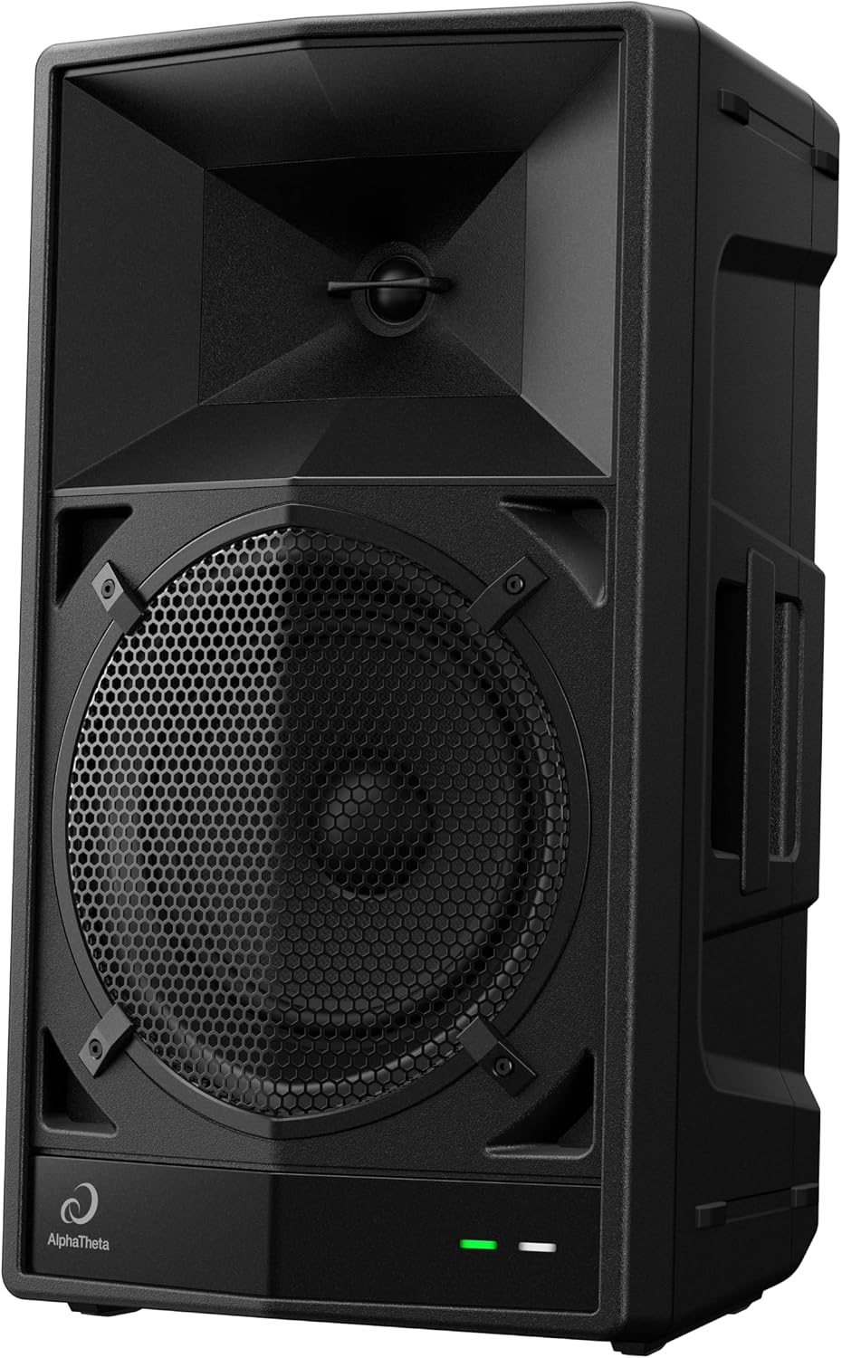 AlphaTheta Wave-Eight Portable Battery DJ Speaker, SonicLink, Black | For mobile DJs and performers, portable battery party speaker, SonicLink wireless, 8-inch driver, IPX4 waterproof, expandable